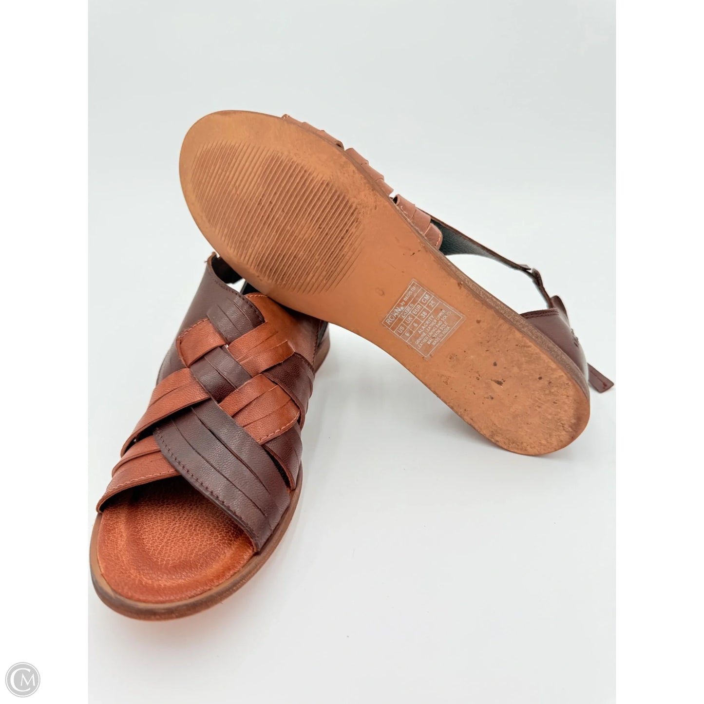 Sandals Flats By Bed Stu In Brown, Size: 8