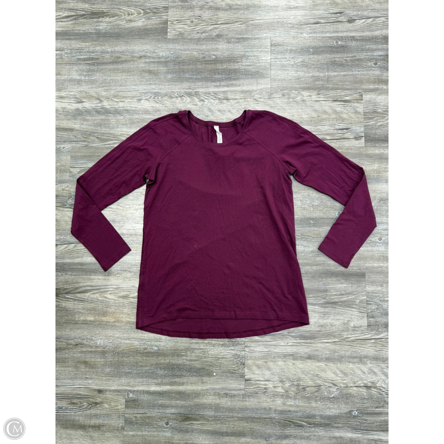 Athletic Top Long Sleeve Crewneck By Lululemon In Purple, Size: 6