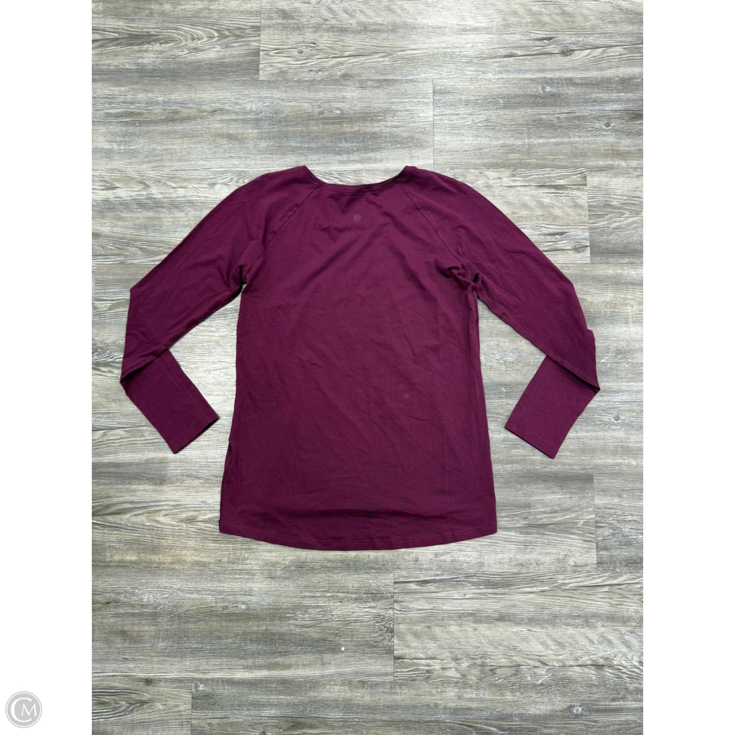 Athletic Top Long Sleeve Crewneck By Lululemon In Purple, Size: 6