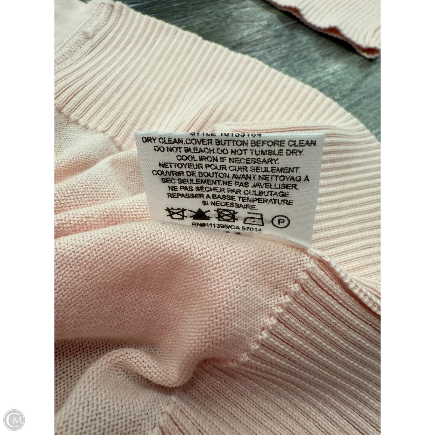 Sweater Cardigan Designer By Tory Burch In Pink, Size: L