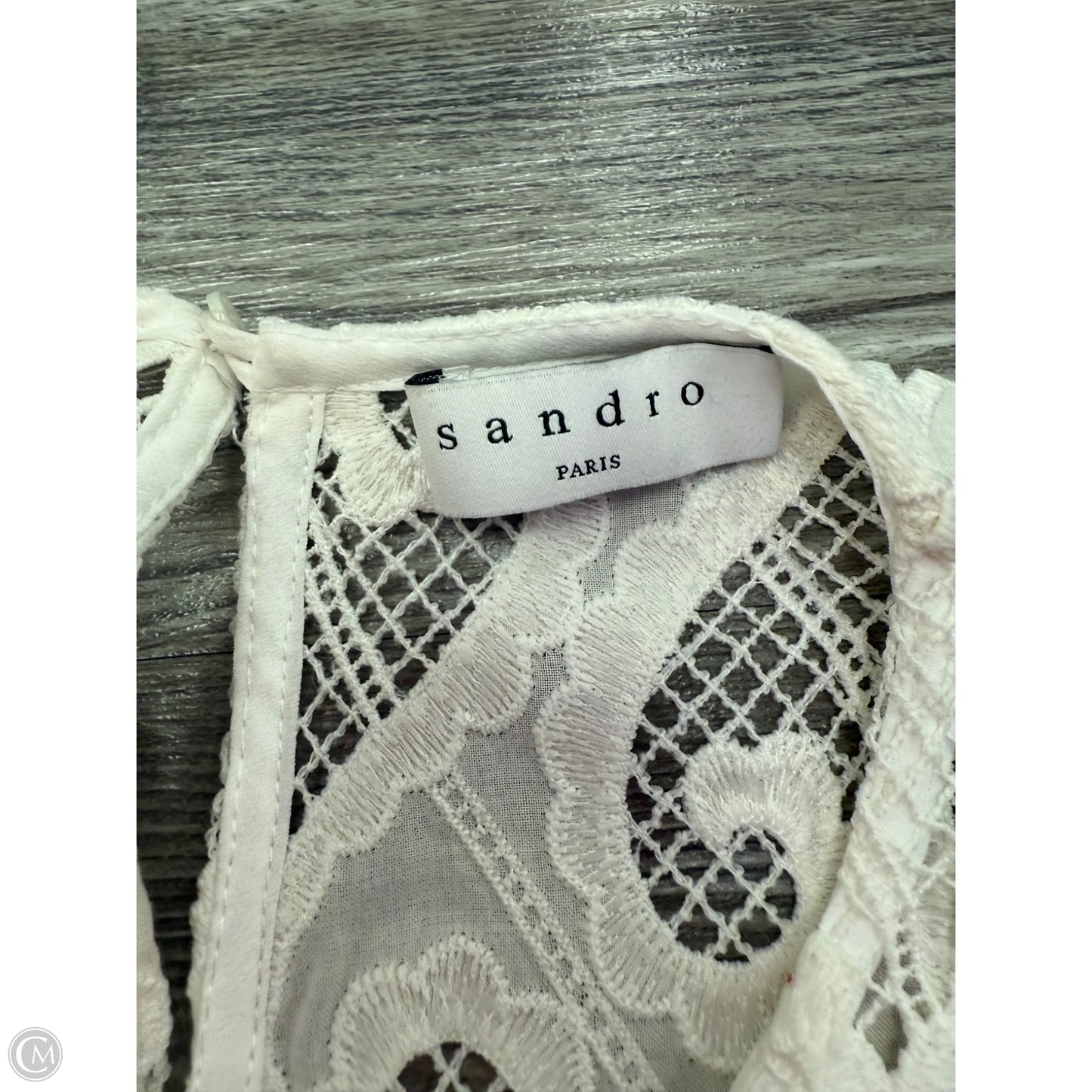 Dress Designer By Sandro In Black & Cream, Size: 4