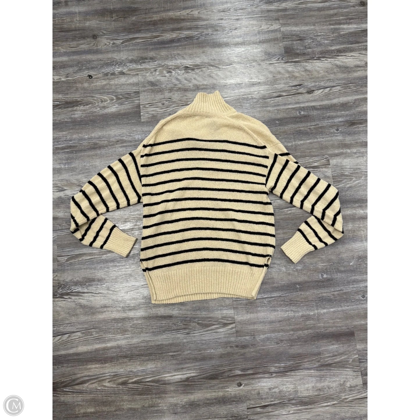 Sweater By Alex Mill In Black & Tan, Size: S