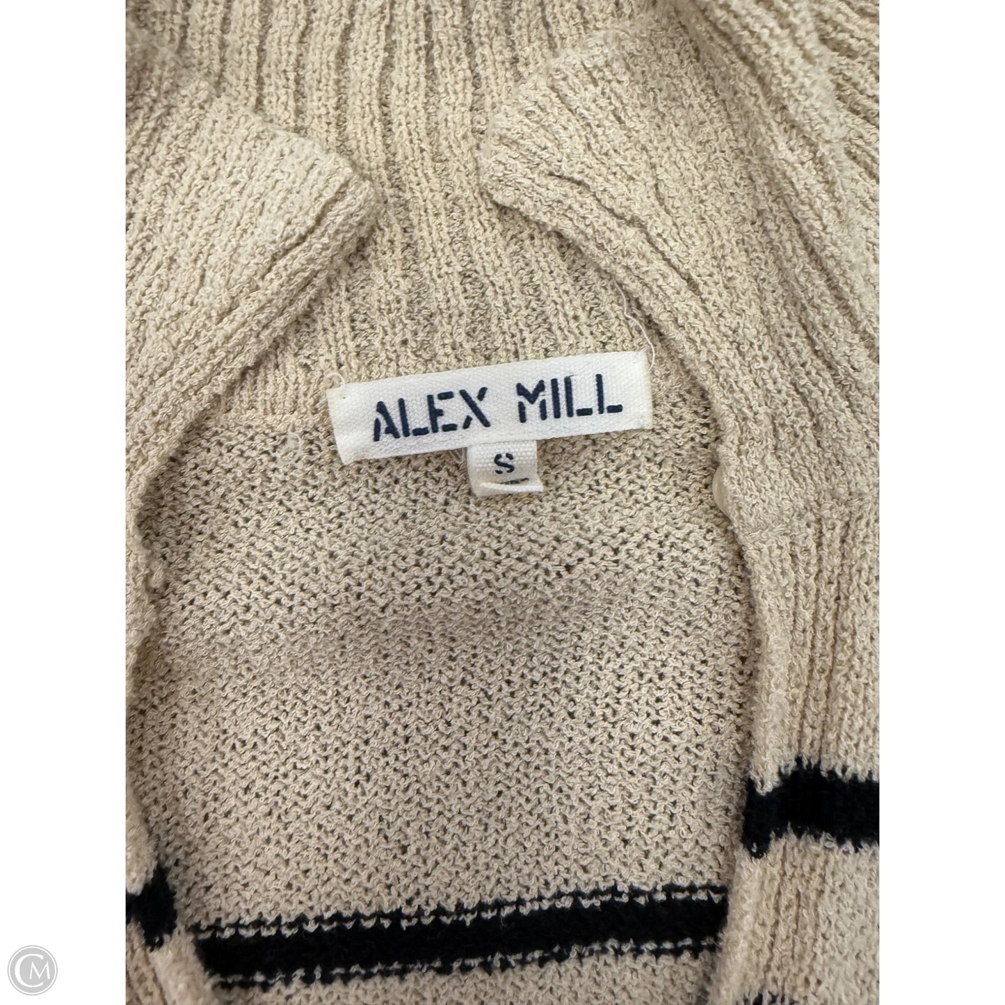 Sweater By Alex Mill In Black & Tan, Size: S