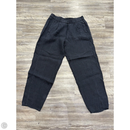 Pants Cropped By Eileen West In Black & Blue, Size: S