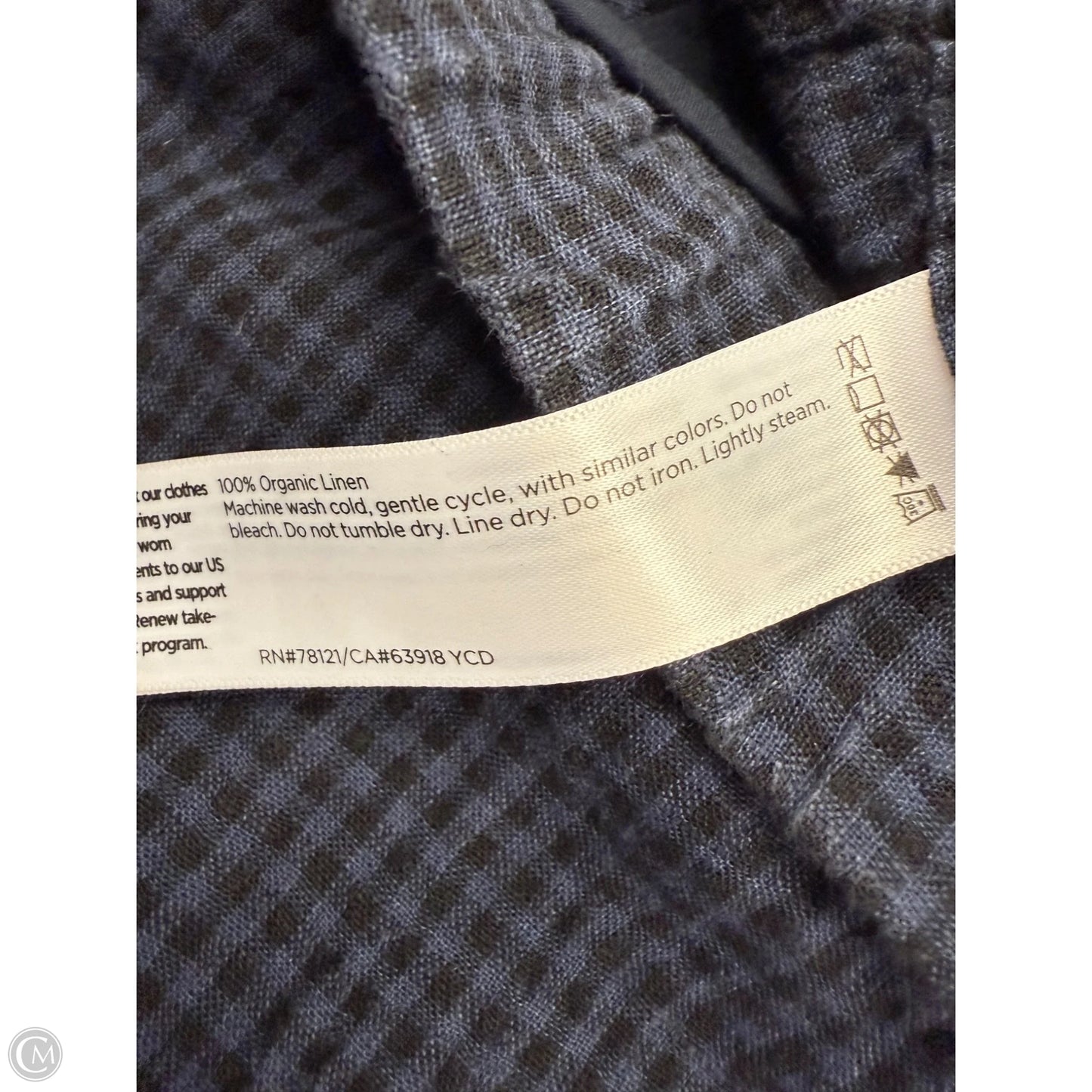 Pants Cropped By Eileen West In Black & Blue, Size: S