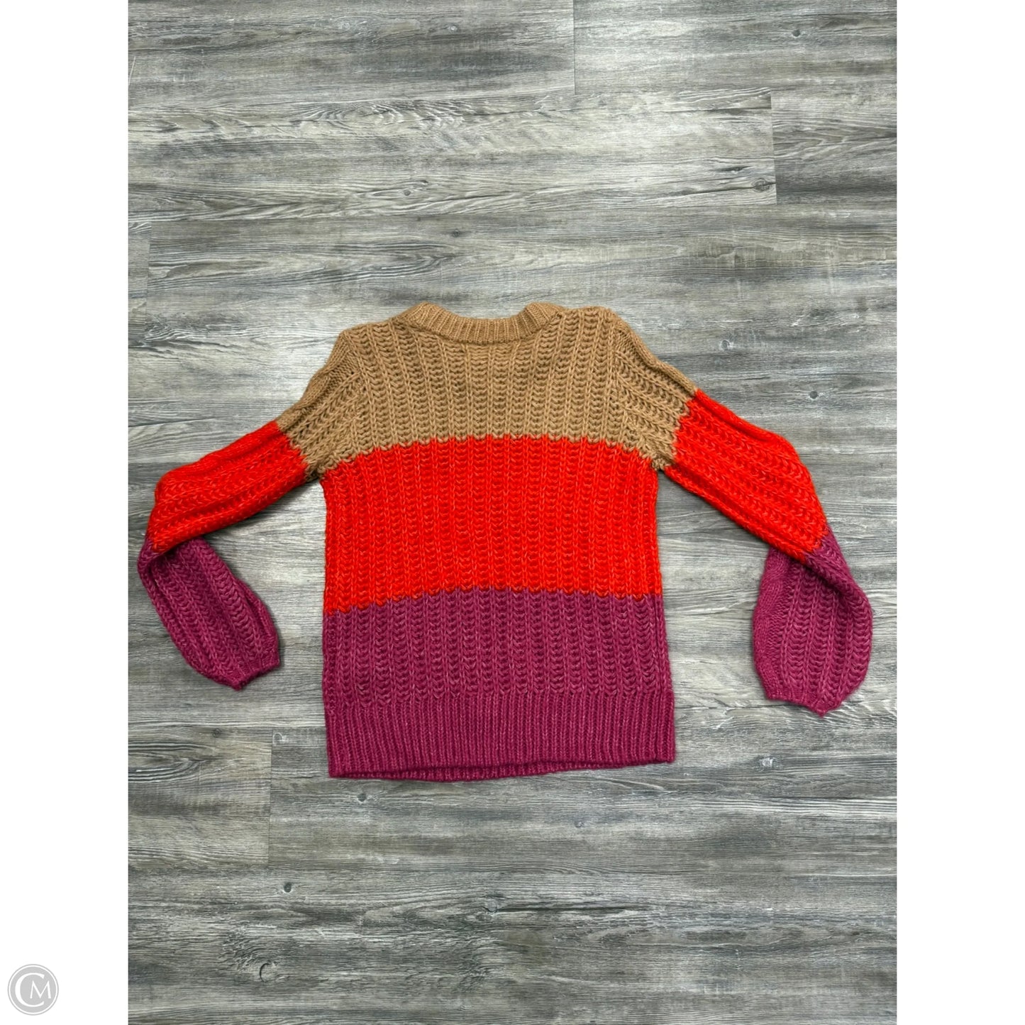 Sweater By Vero Moda In Purple & Tan, Size: S