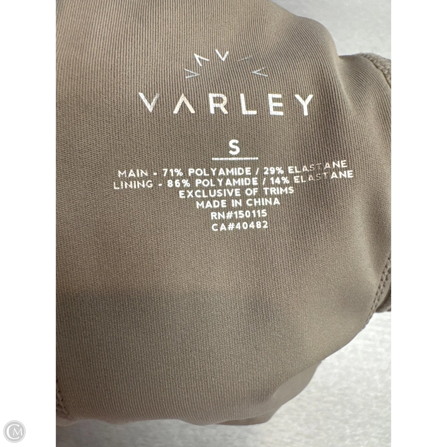 Athletic Bra By Varley In Tan, Size: S