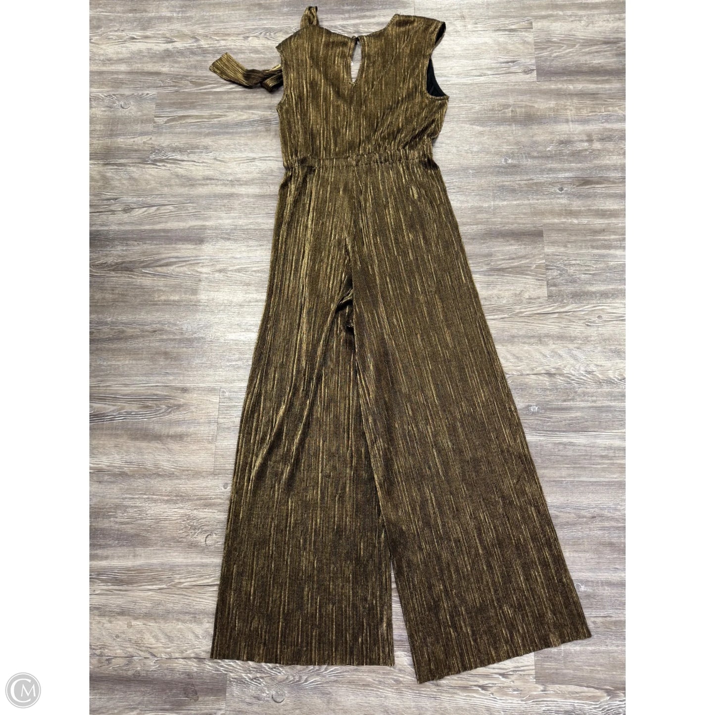 Jumpsuit By Anthropologie In Black & Gold, Size: S