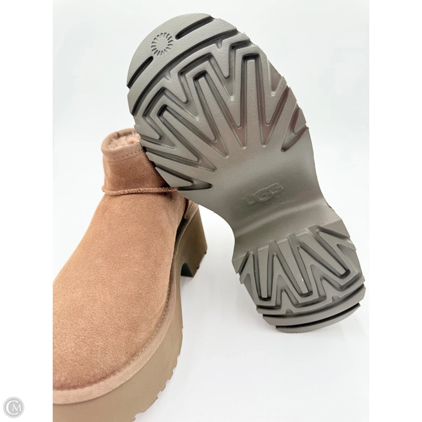 Boots Designer By Ugg In Taupe, Size: 9