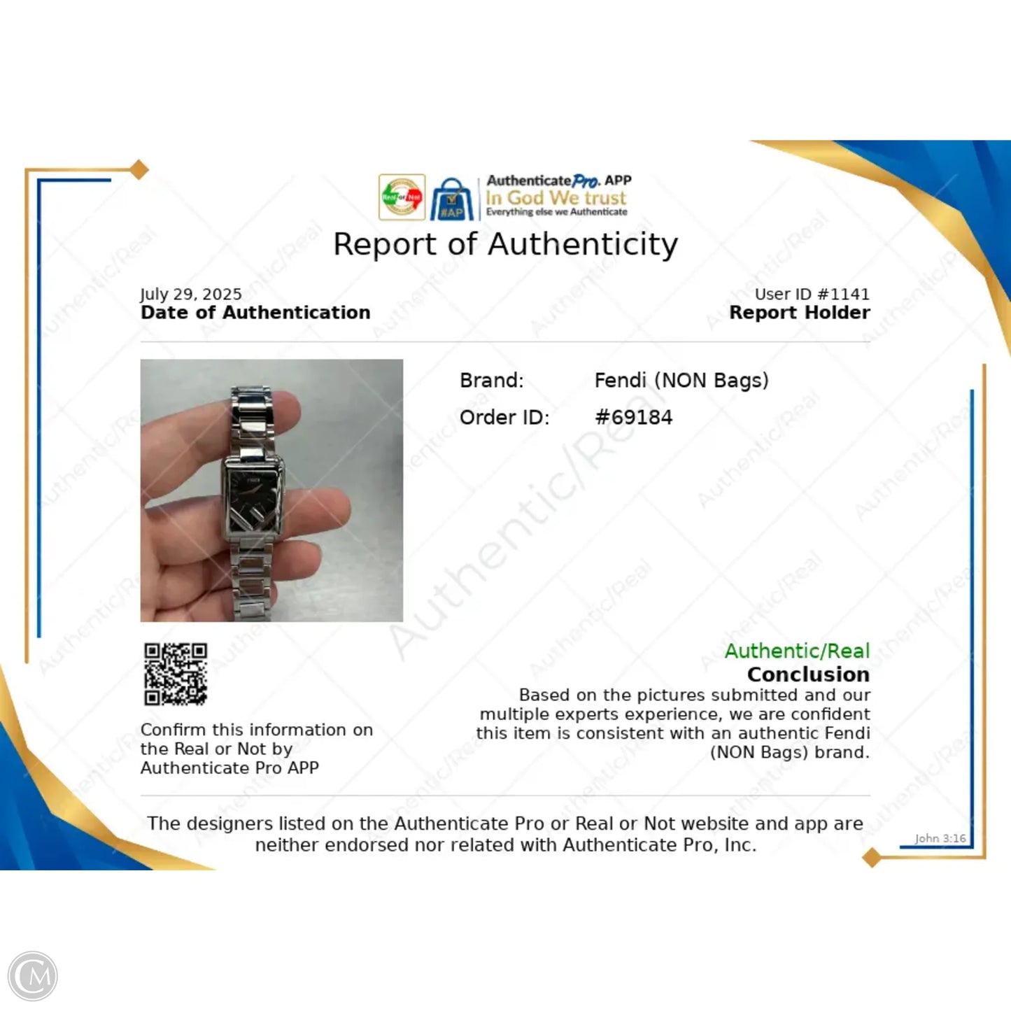 Watch Luxury Designer By Fendi