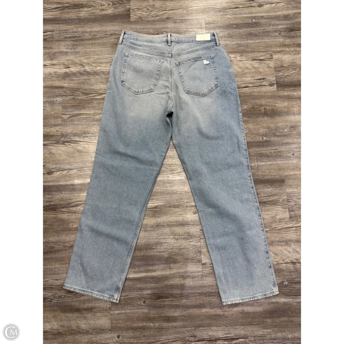 Jeans Straight By Hollister In Blue Denim, Size: 14