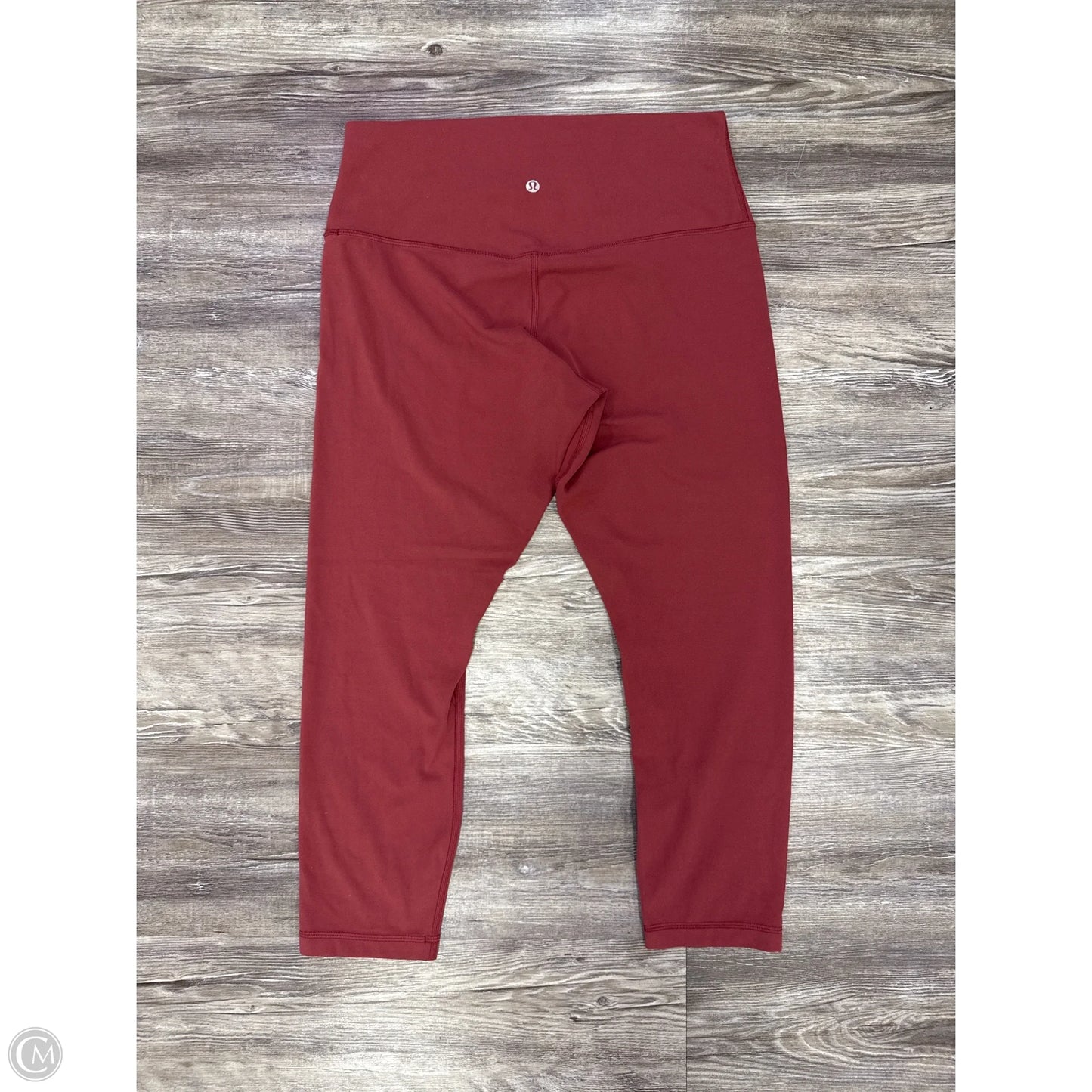 Athletic Leggings Capris By Lululemon In Red, Size: 12