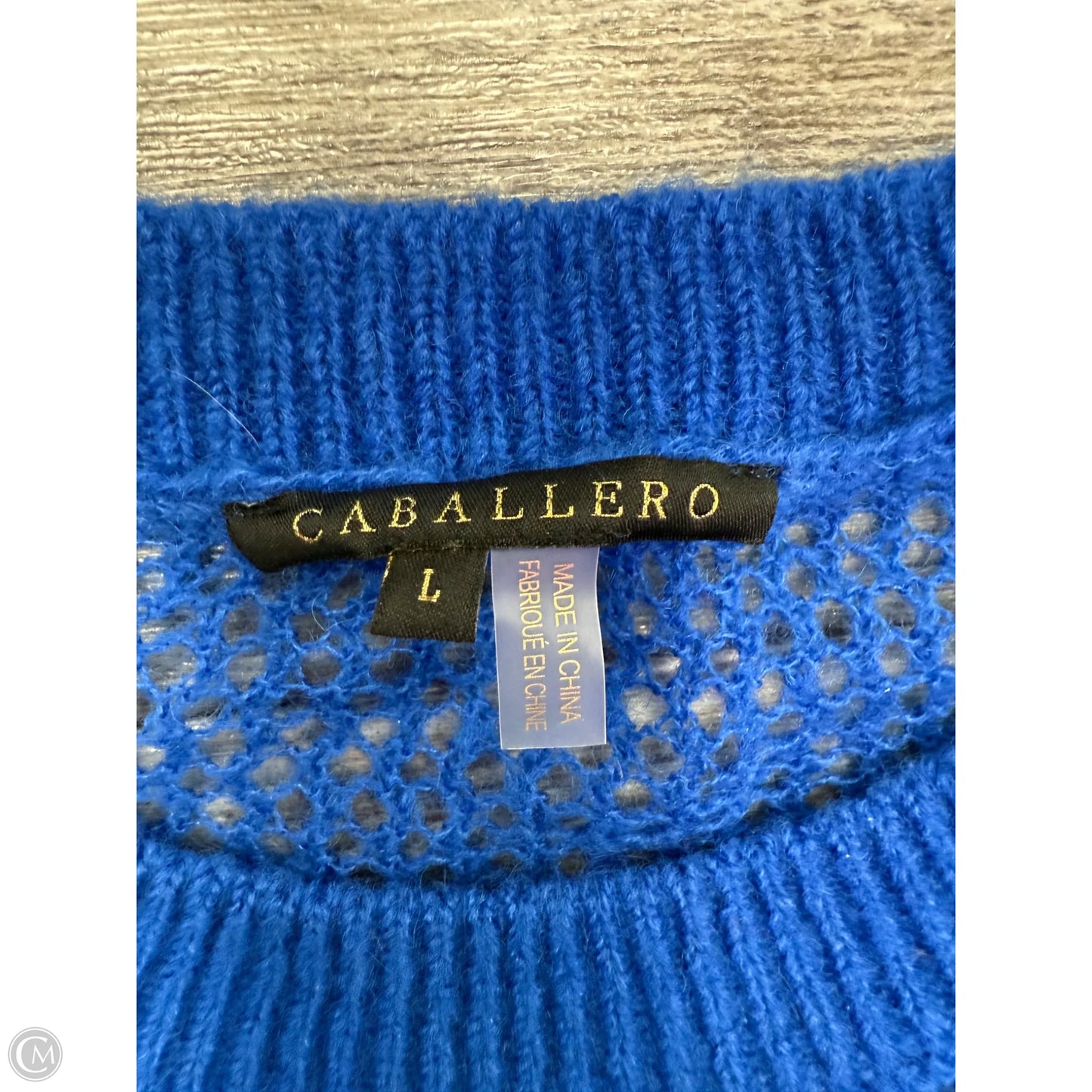 Sweater By Caballero In Blue, Size: L