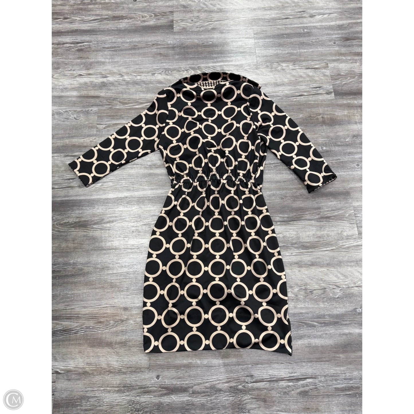 Dress Party Midi By Gretchen Scott In Black & Tan, Size: S