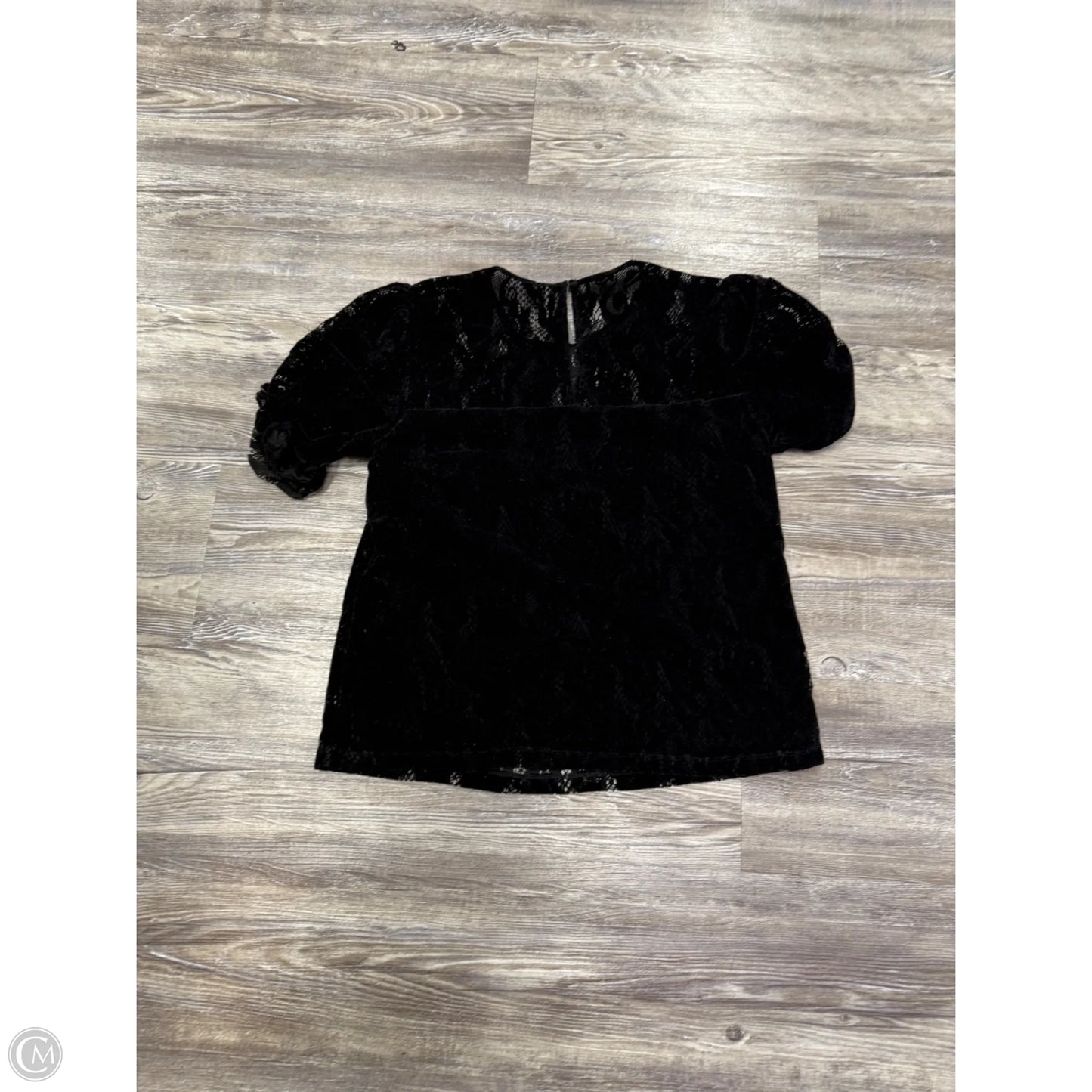 Top Short Sleeve By Anthropologie In Black, Size: Xs