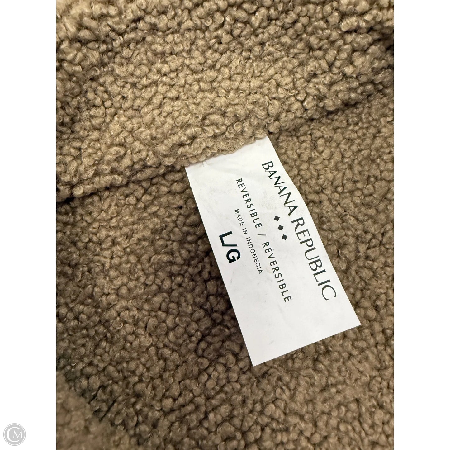 Jacket Faux Fur & Sherpa By Banana Republic In Brown, Size: L