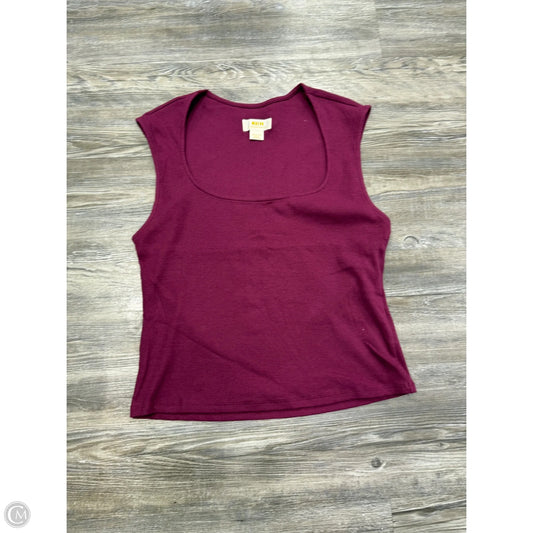 Top Sleeveless By Maeve In Purple, Size: M