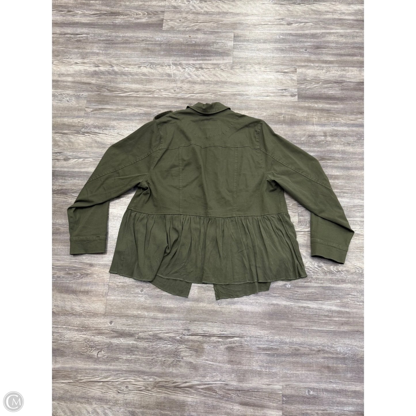 Jacket Utility By Torrid In Green, Size: 2x