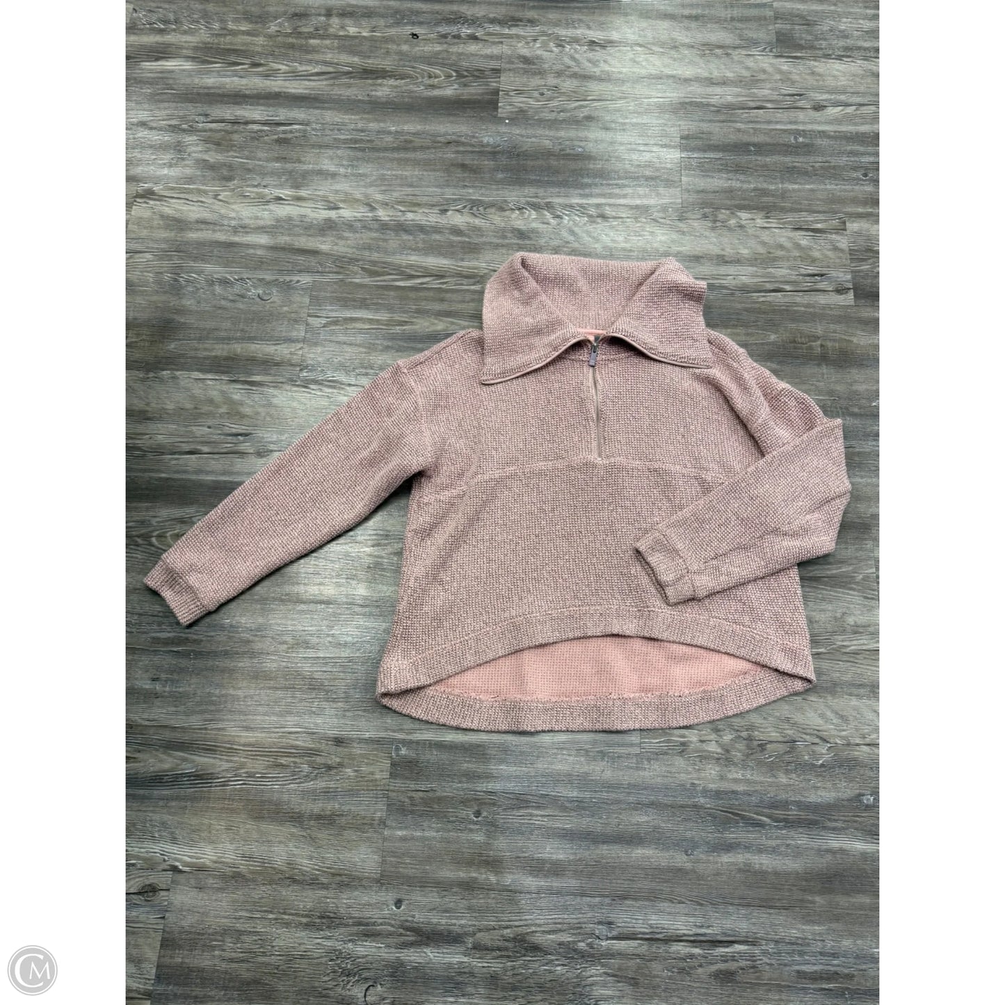Athletic Sweatshirt Collar By Sweaty Betty In Black & Pink, Size: M