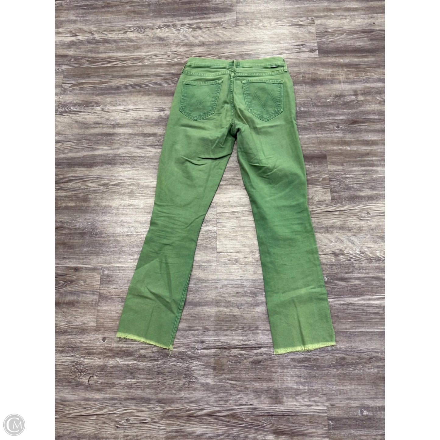 Jeans Boot Cut By Mother In Green Denim, Size: 2