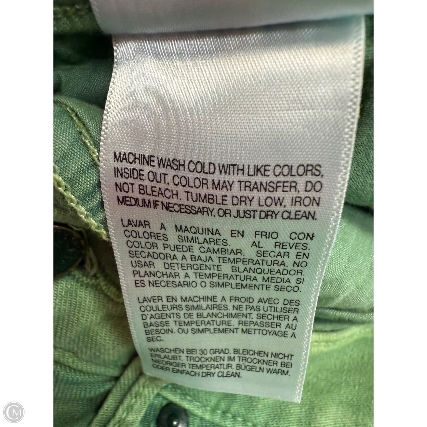 Jeans Boot Cut By Mother In Green Denim, Size: 2