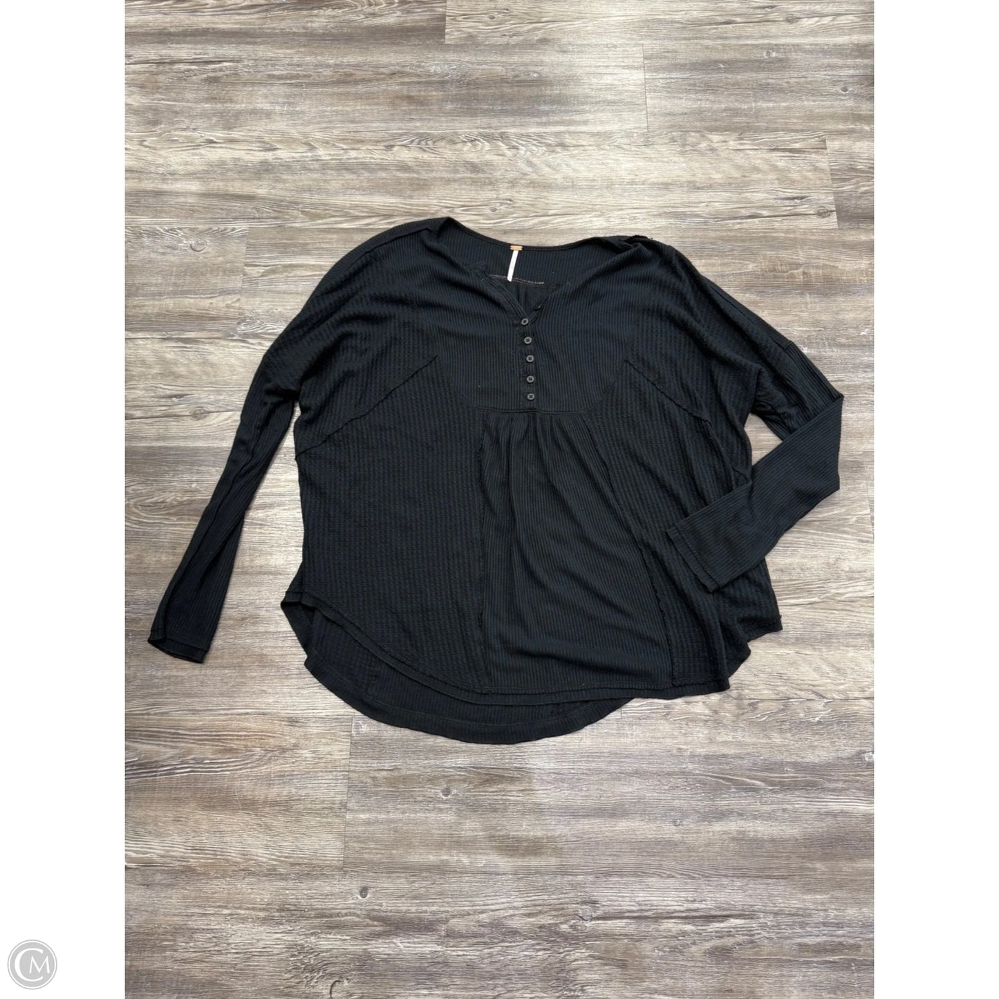Top Long Sleeve Basic By Free People In Black, Size: M