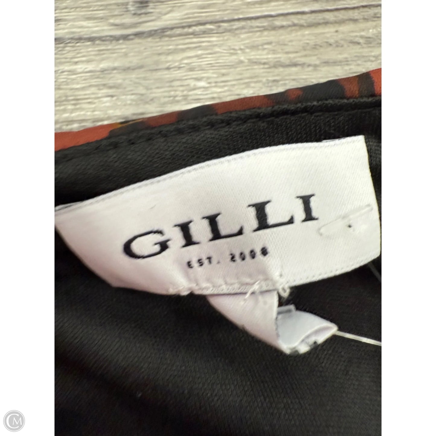 Dress Party Long By Gilli In Black & Orange, Size: L