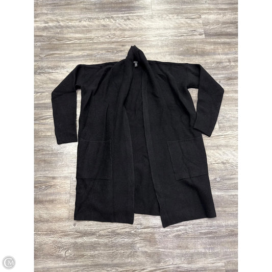 Sweater Cardigan Cashmere By Eileen Fisher In Black, Size: Sp