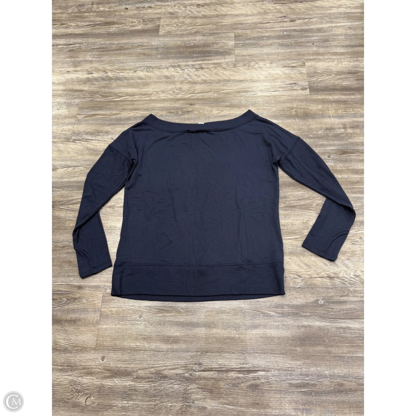 Athletic Top Long Sleeve Crewneck By Athleta In Navy, Size: L