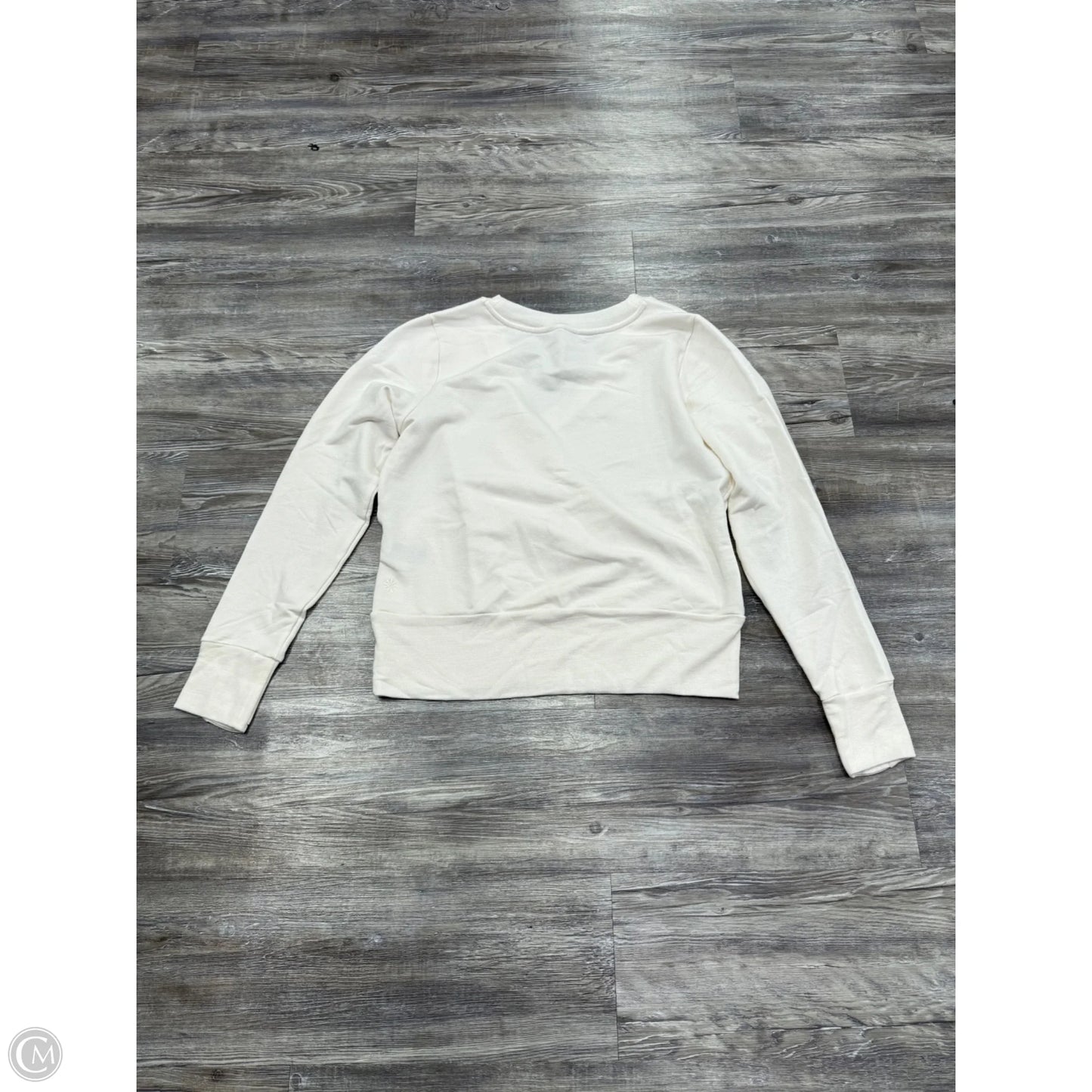 Athletic Sweatshirt Crewneck By Athleta In Cream, Size: M