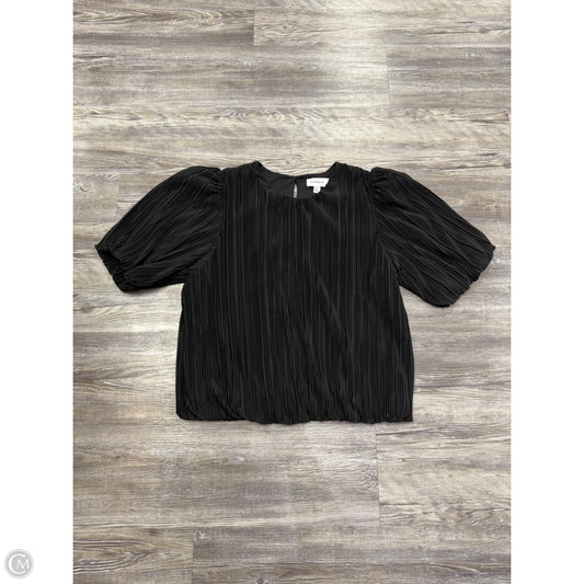 Top Short Sleeve By Evereve In Black, Size: M