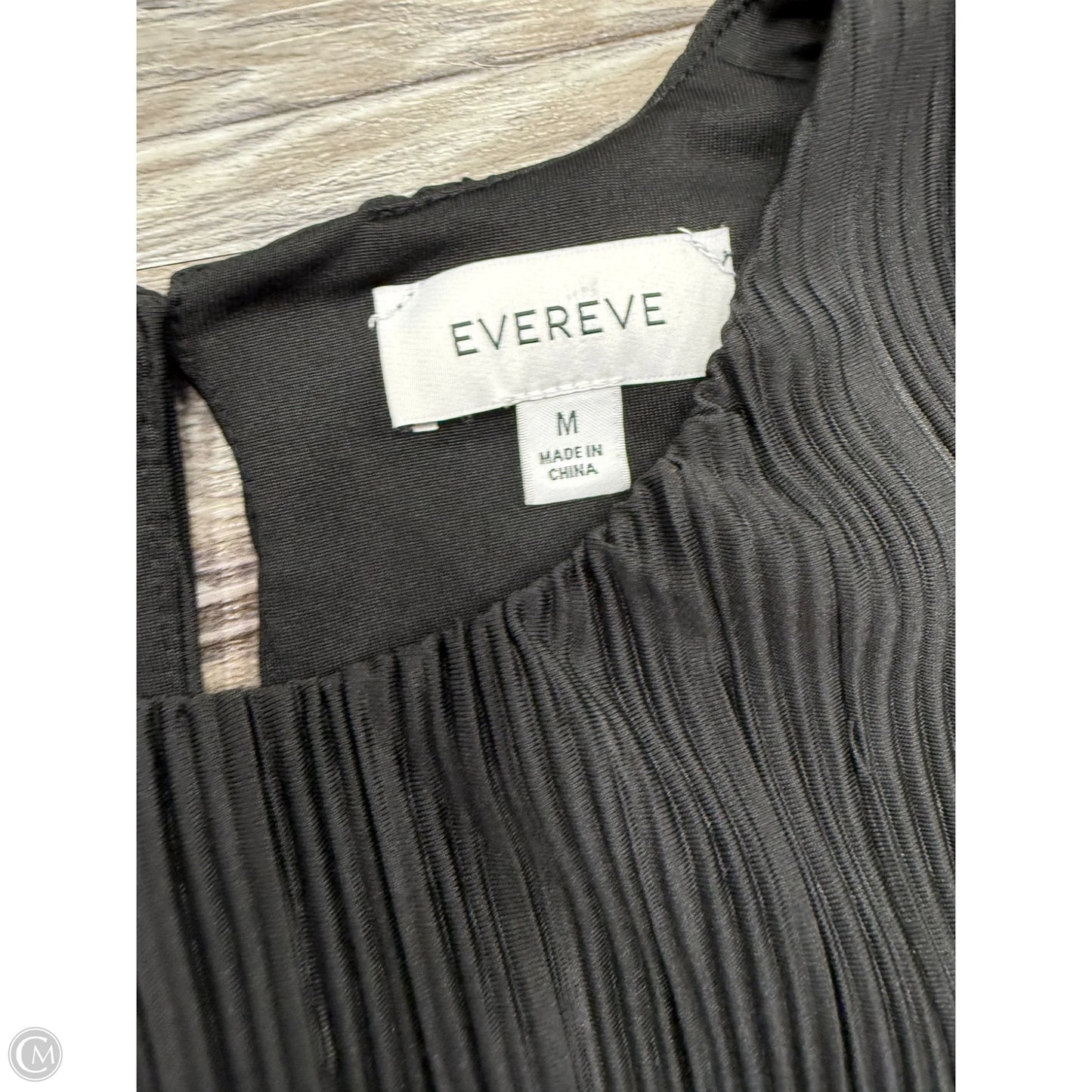 Top Short Sleeve By Evereve In Black, Size: M