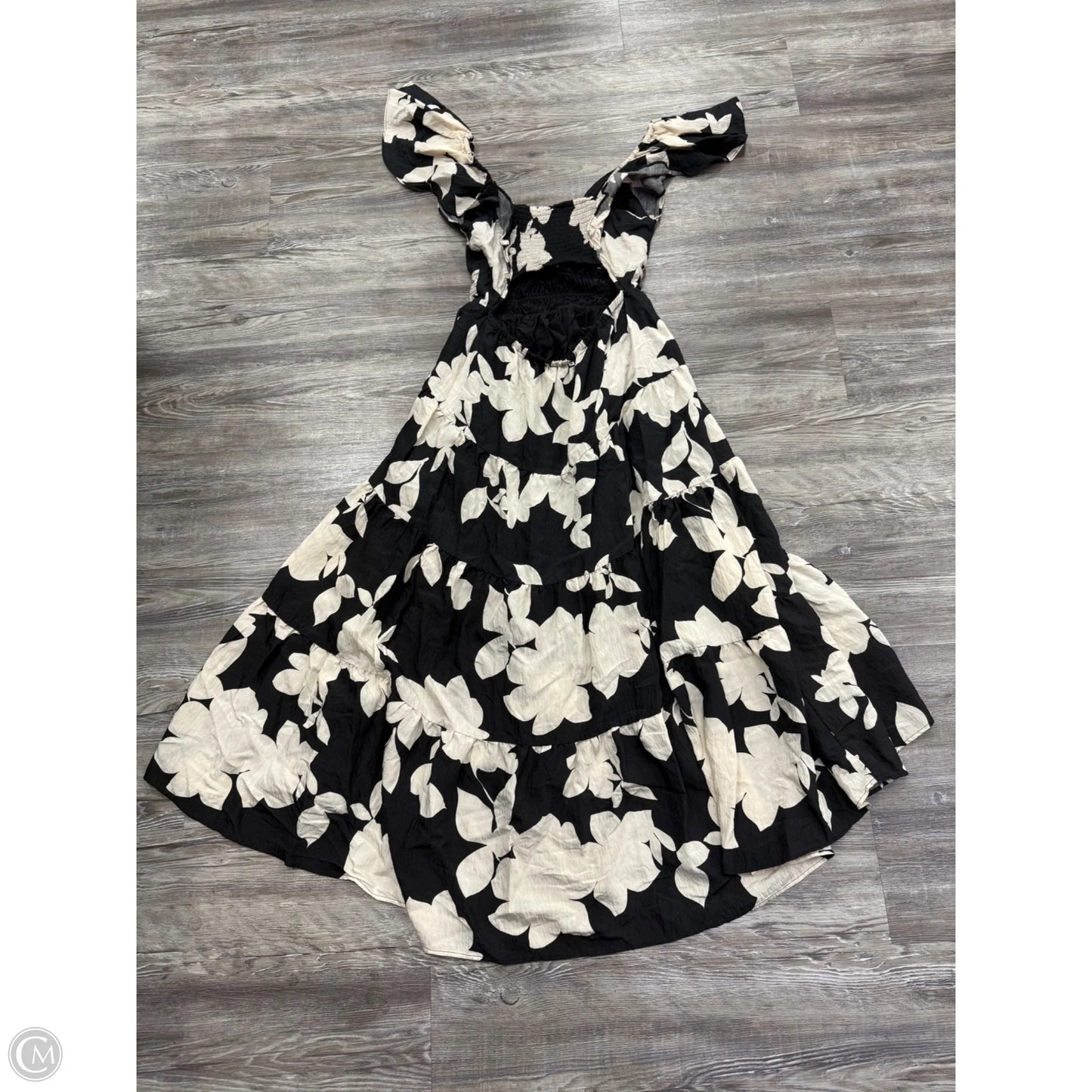 Dress Party Long By Anthropologie In Black & Cream, Size: Sp
