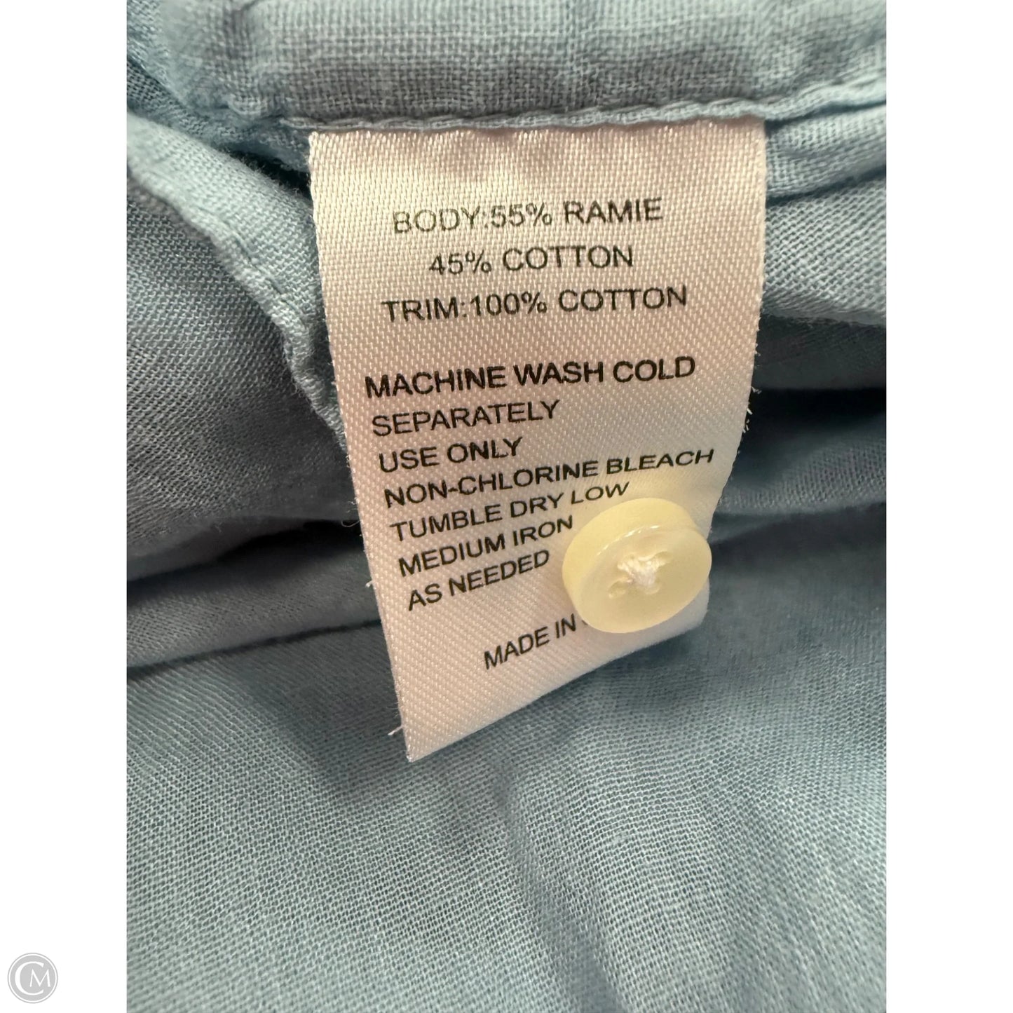 Top Long Sleeve By Birds Of Paradis By Trovata In Blue, Size: Xs