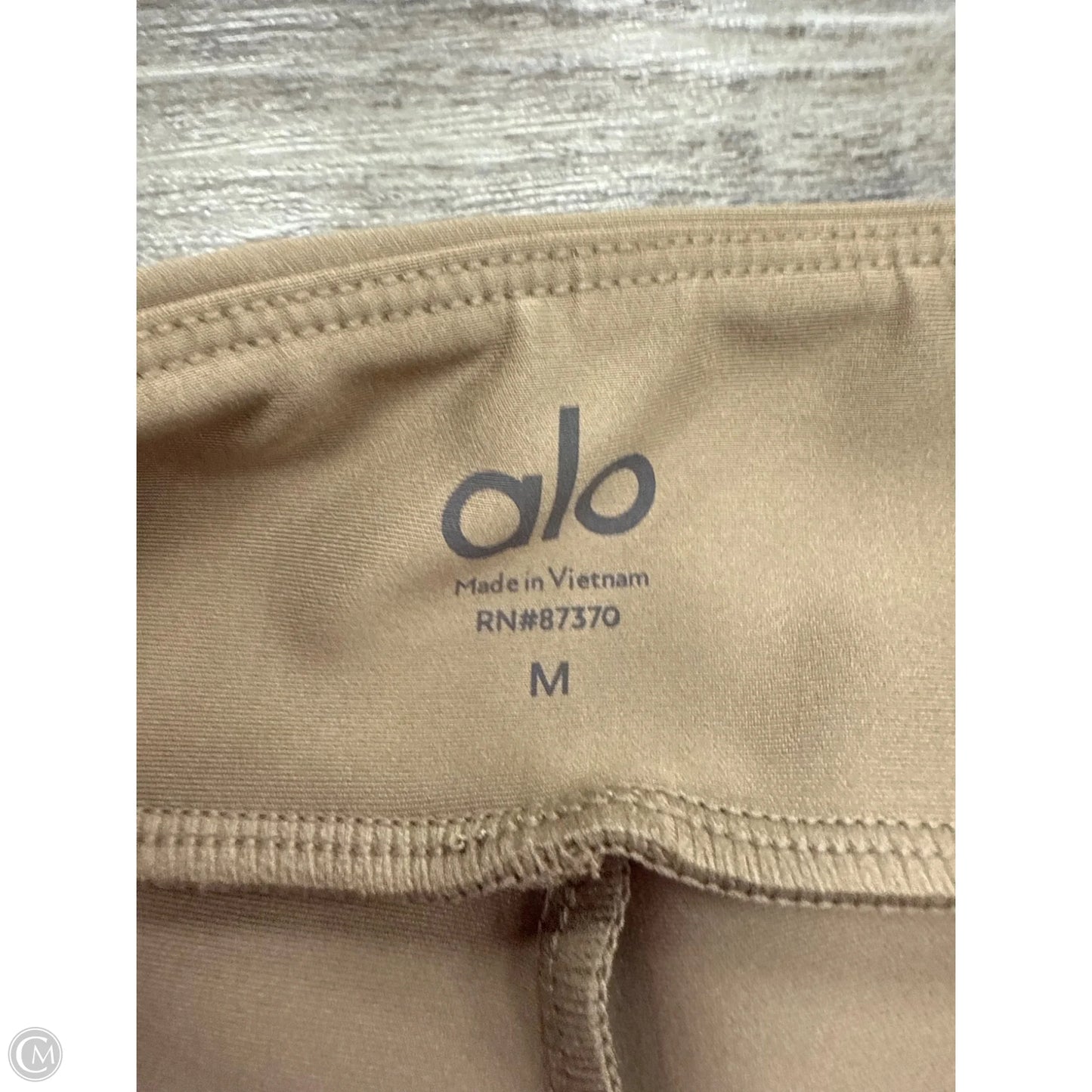 Athletic Leggings Capris By Alo In Tan, Size: M