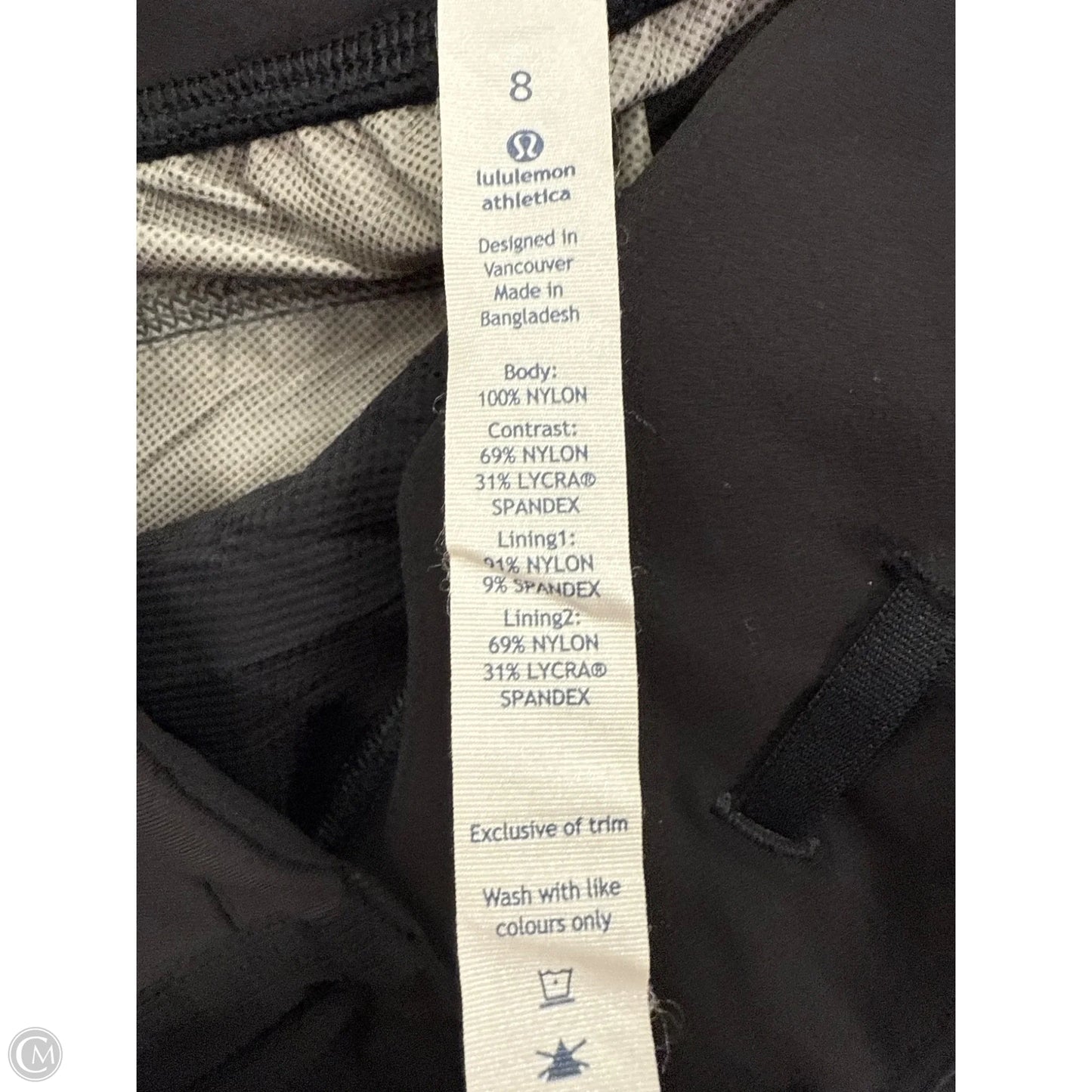 Athletic Pants By Lululemon In Black, Size: 8