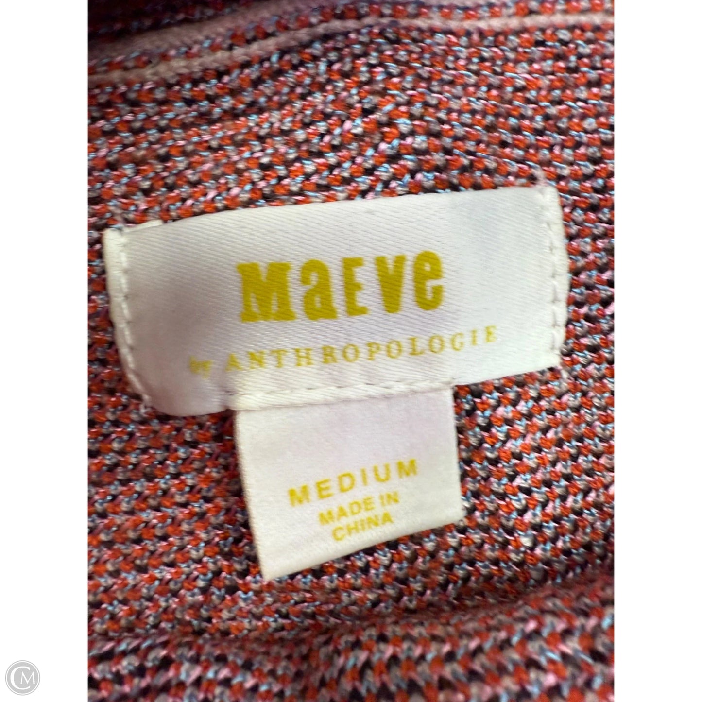 Sweater By Maeve In Black & Orange, Size: M
