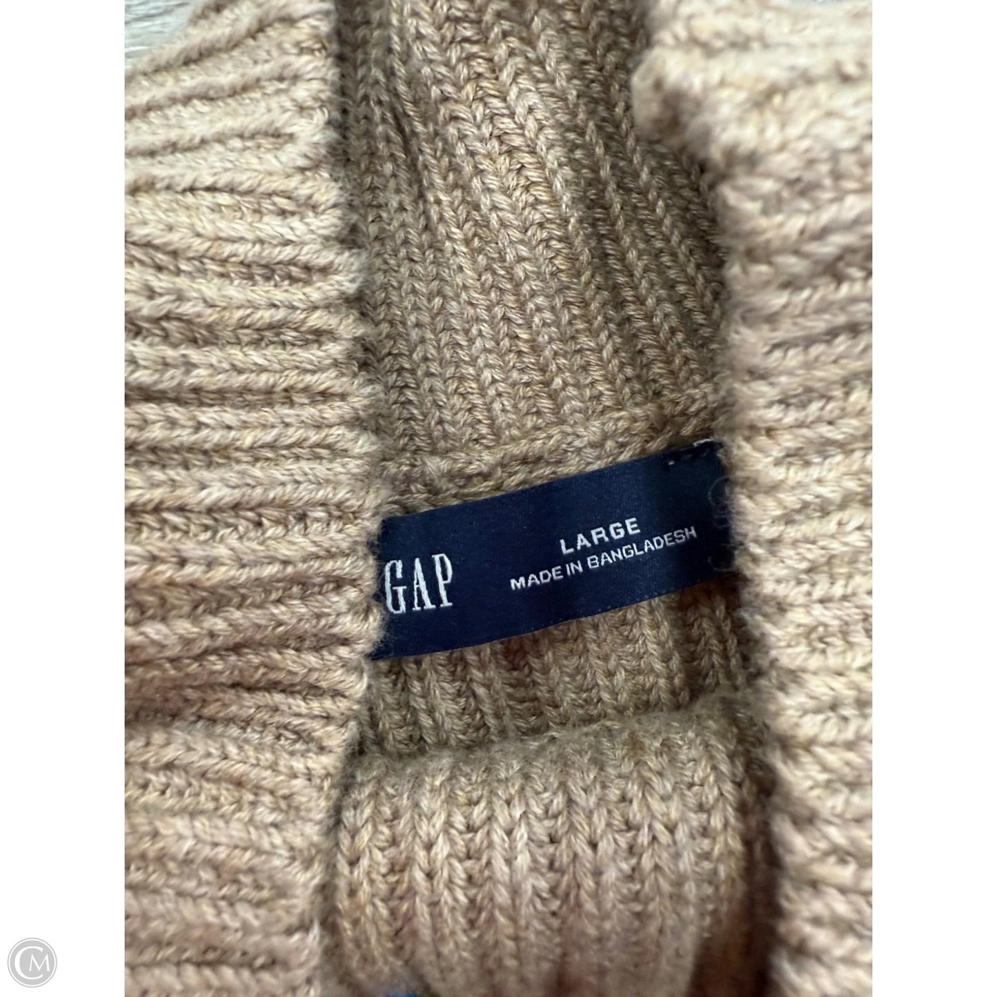 Sweater By Gap In Tan, Size: L
