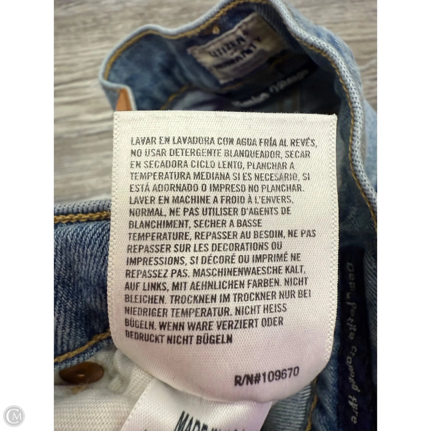 Jeans Flared By Citizens Of Humanity In Blue Denim, Size: 4