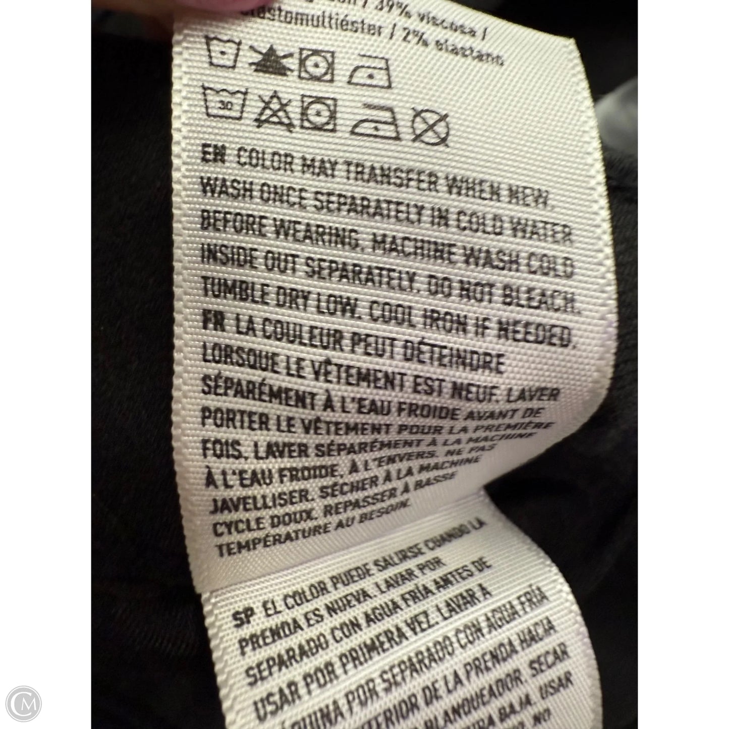 Jeans Skinny By American Eagle In Black Denim, Size: 20