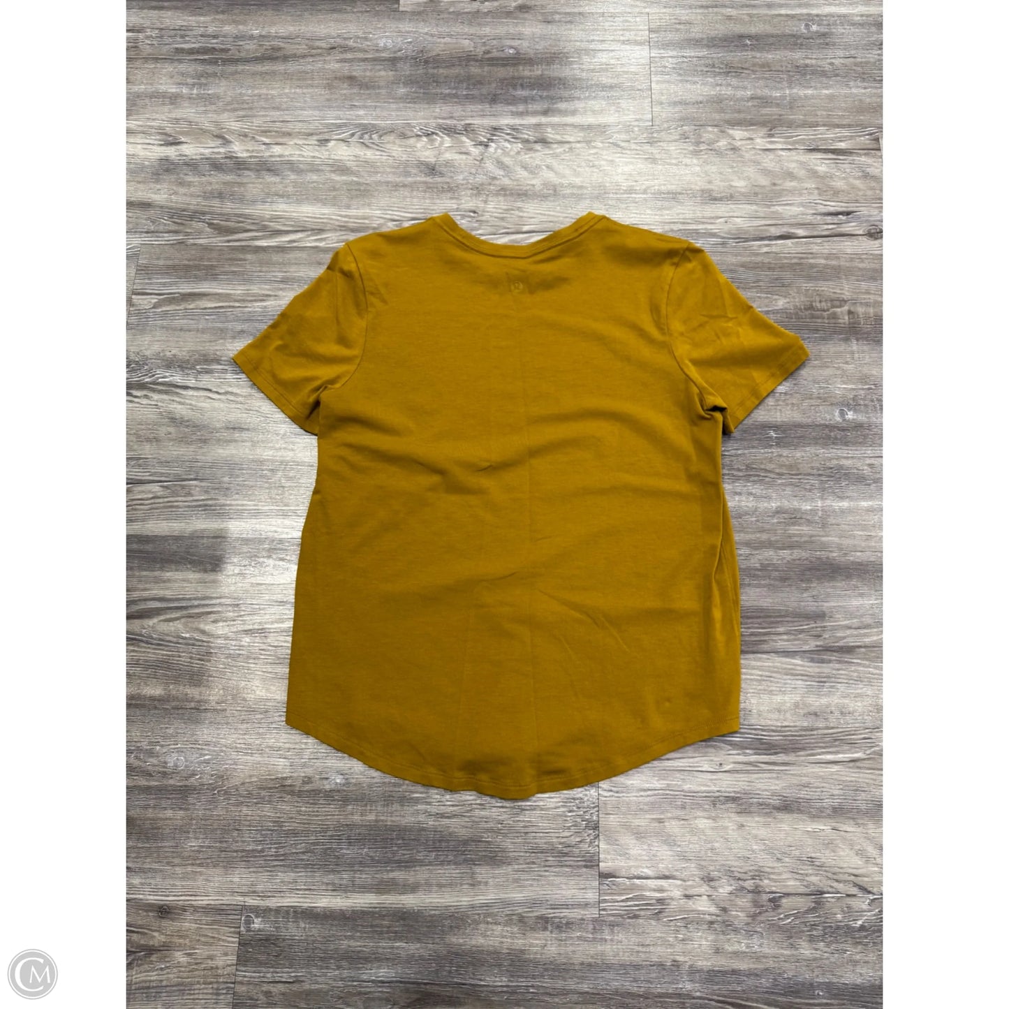 Athletic Top Short Sleeve By Lululemon In Green, Size: M