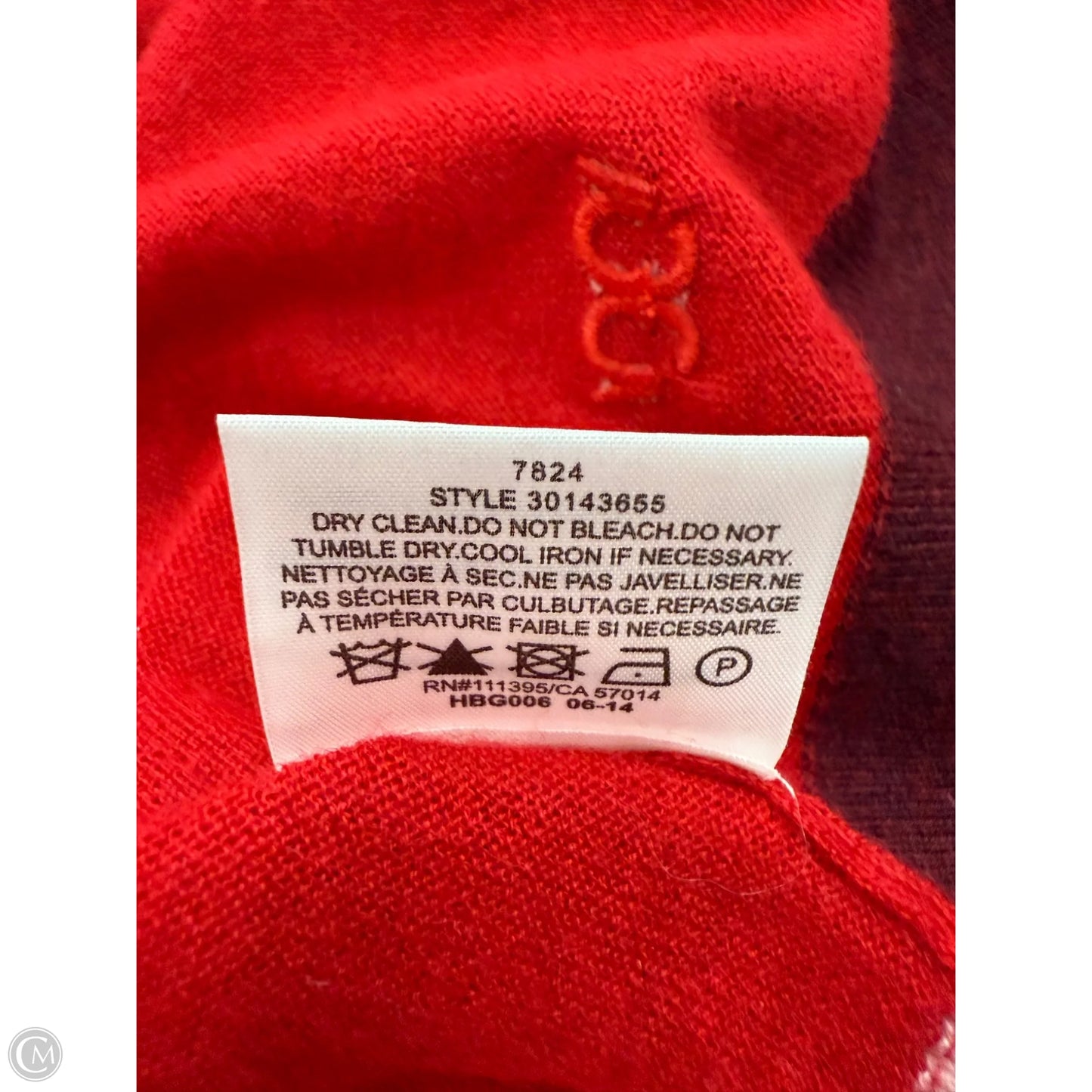 Sweater Designer By Tory Burch In Pink & Red, Size: M