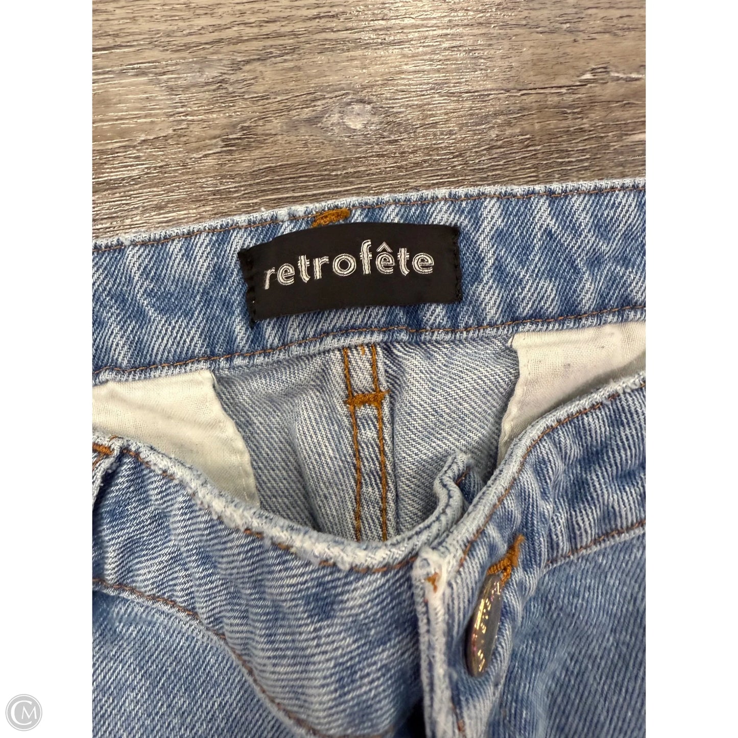 Jeans Wide Leg By Retrofete In Blue Denim, Size: 4