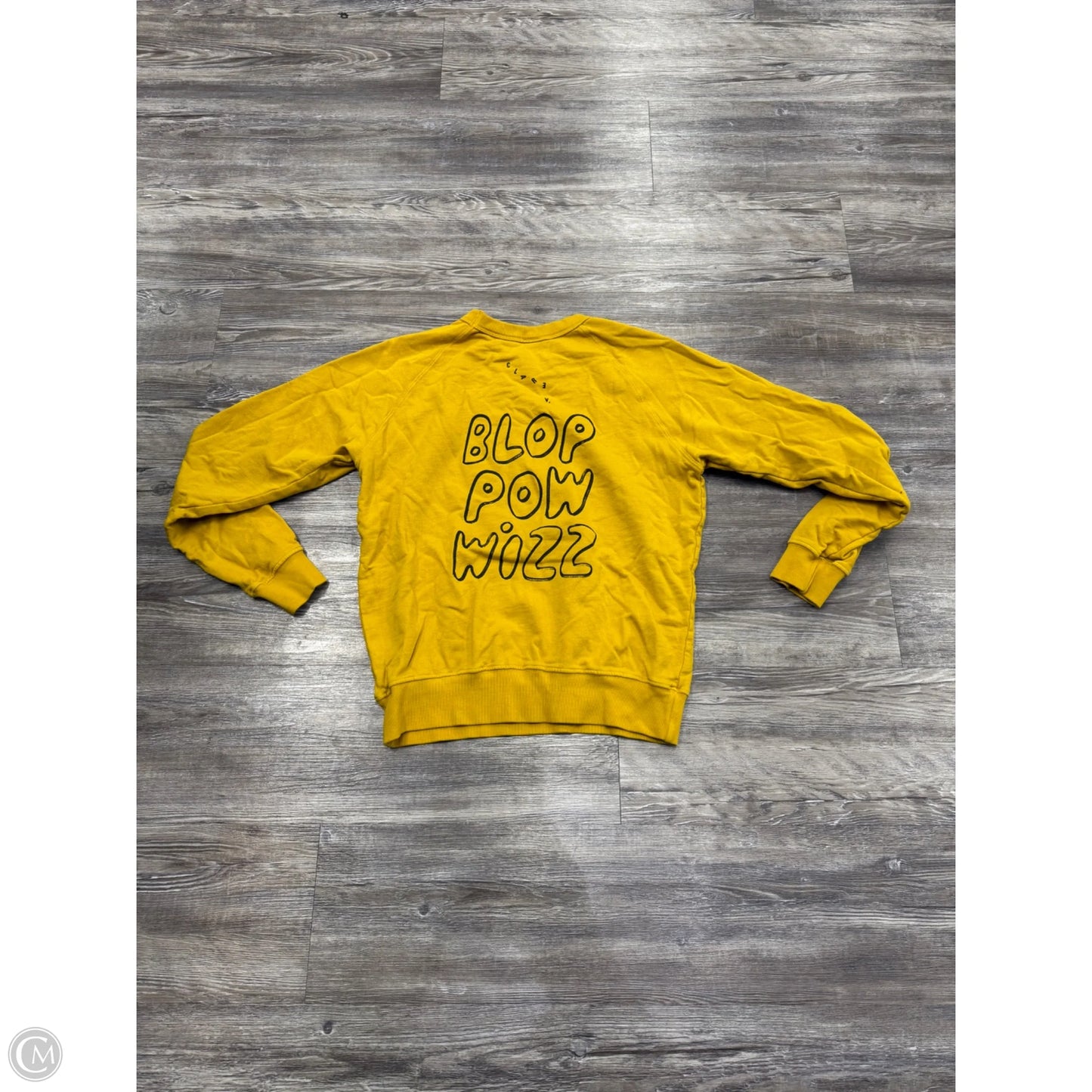 Sweatshirt Crewneck By Clare V. In Yellow, Size: S