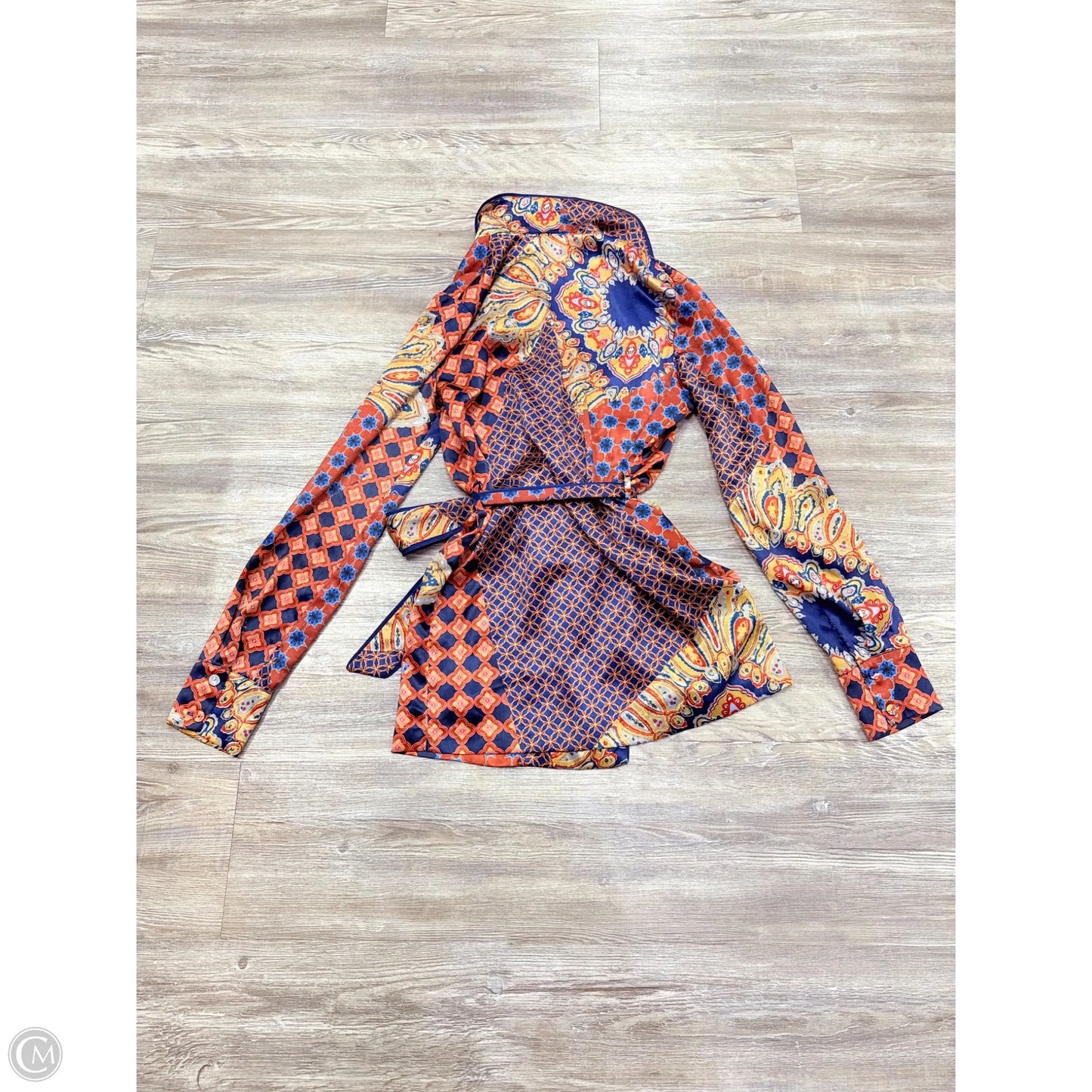 Top Long Sleeve By House Of Harlow In Blue & Red, Size: Xs