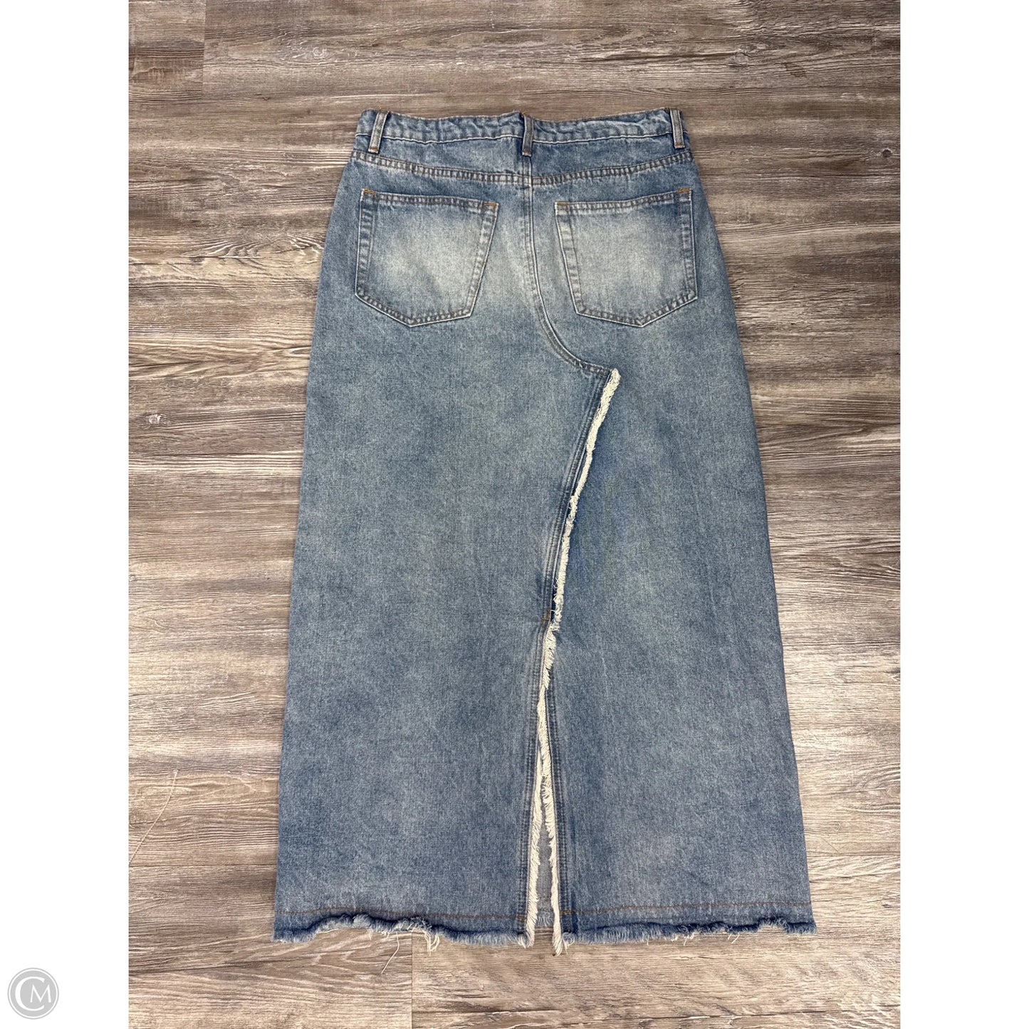 Skirt Maxi By Clothes Mentor In Blue Denim, Size: M