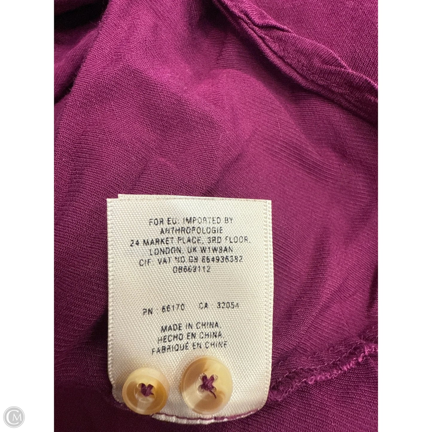 Top Short Sleeve By Maeve In Purple, Size: Xsp