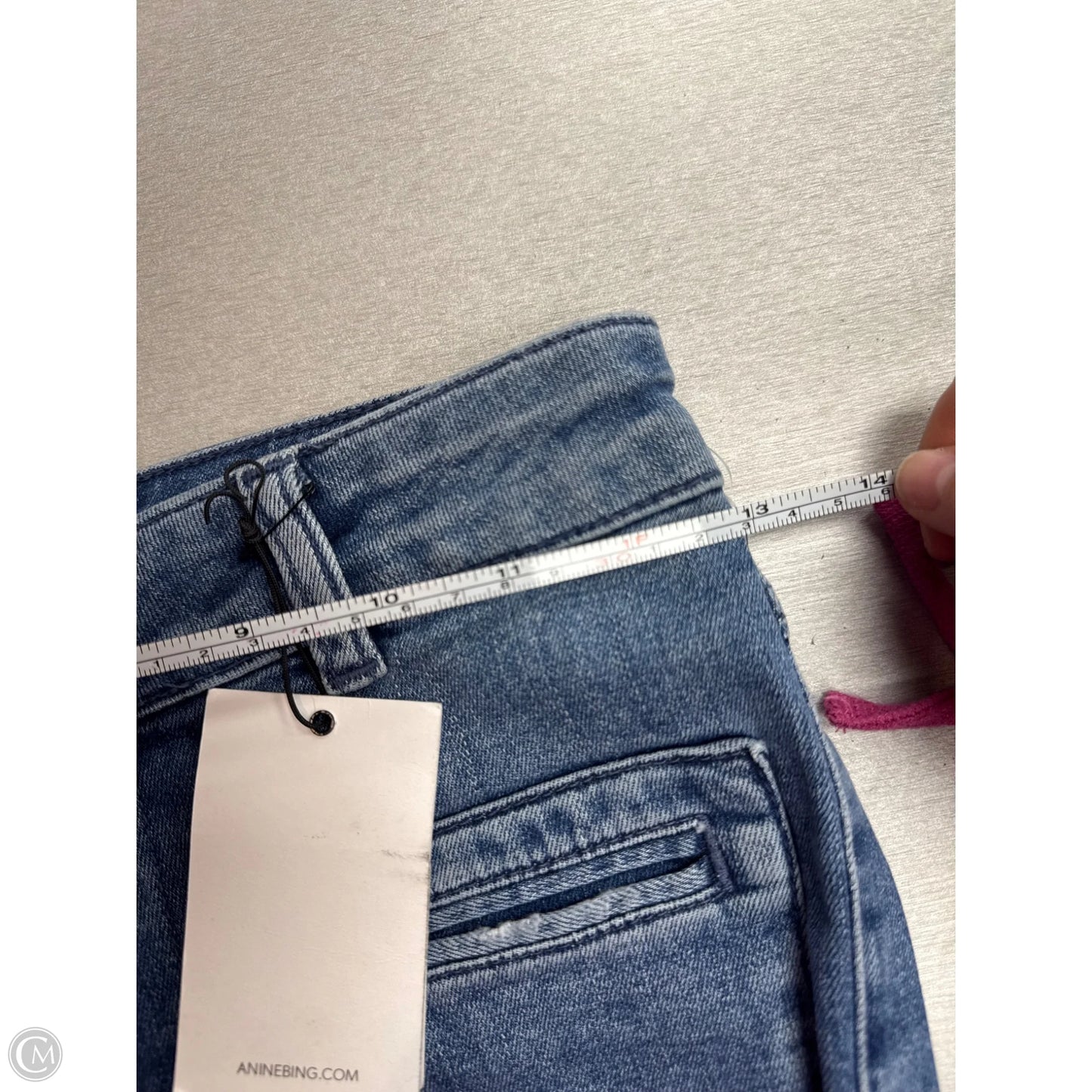 Jeans Straight By Anine Bing In Blue Denim, Size: 8