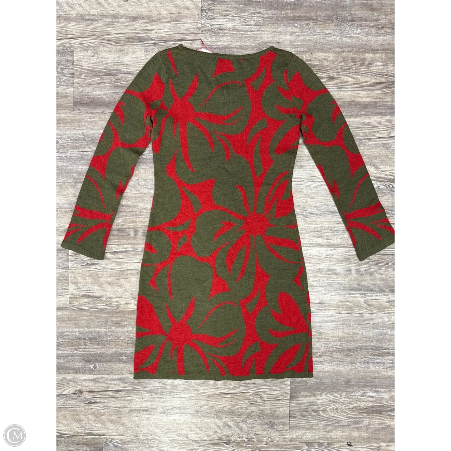Dress Casual Short By Cmc In Green & Red, Size: S