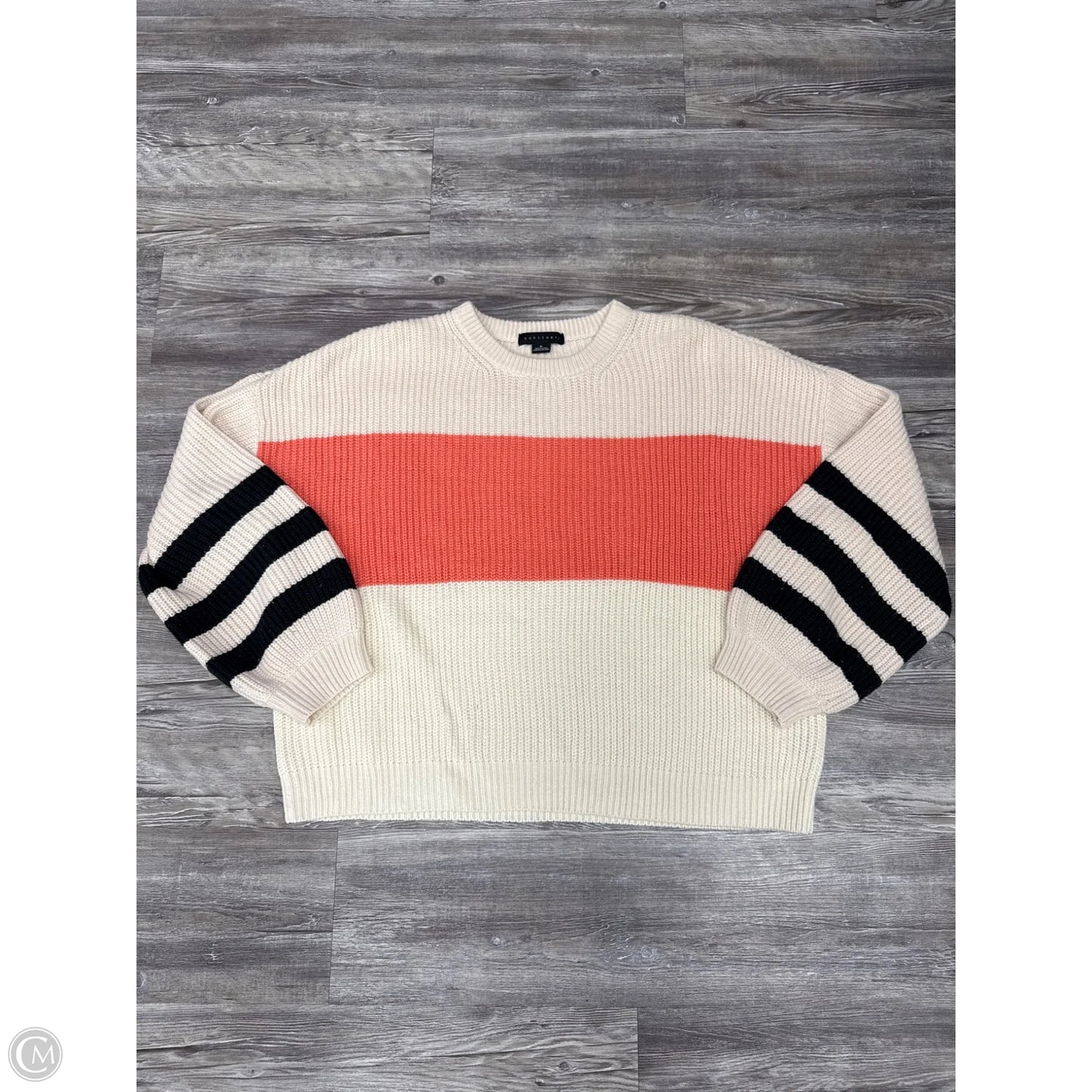Sweater By Sanctuary In Cream & Pink, Size: Xl